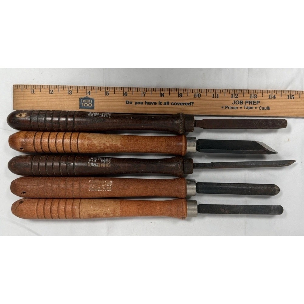 Craftsman Wood Lathe Chisel Set 5pc Professional USA